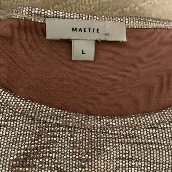 Large Silver Maette Sparkly Tee - Picture 2 of 6